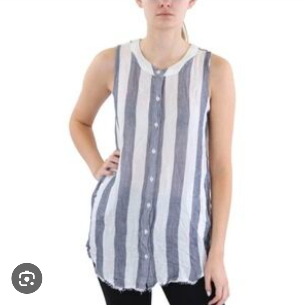 Philosophy Striped Sleeveless Top Nwt Size Medium